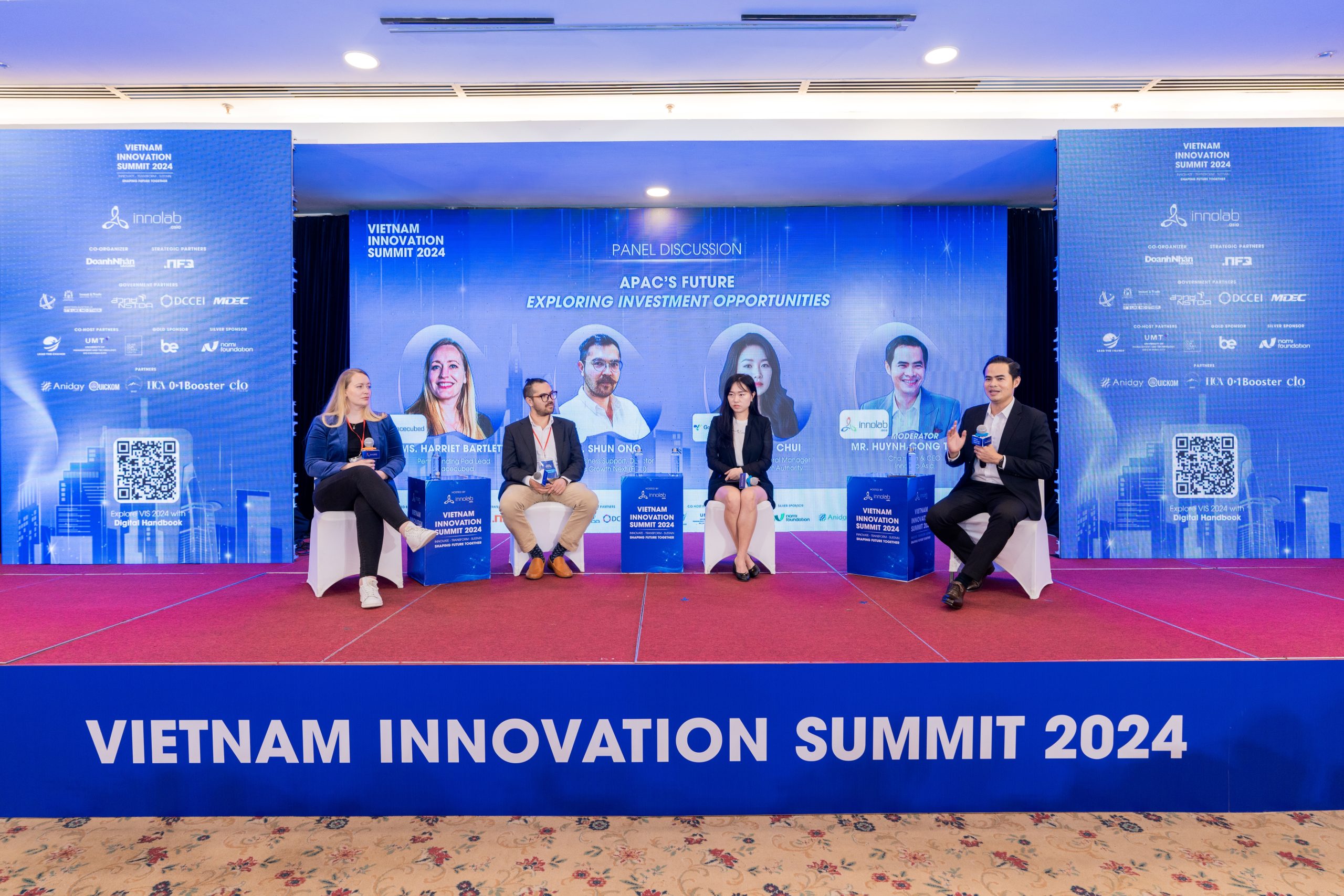 Breakthrough ideas being shared during the panel on investment and innovation in the APAC region